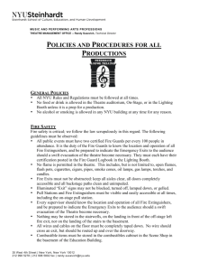 policies and procedures for all productions