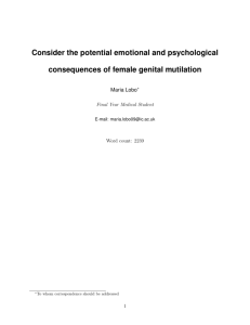 Consider the potential emotional and psychological consequences