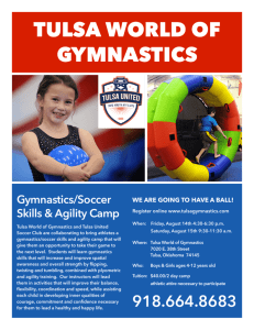 info flyer - Tulsa World of Gymnastics