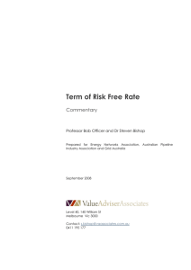 Term of Risk Free Rate - Australian Energy Regulator