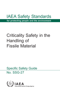 criticality safety in the handling of fissile material