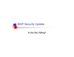 BGP Security Update