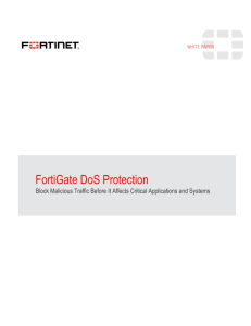 FortiGate DoS Protection