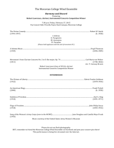 PDF of the prgram - Moravian College