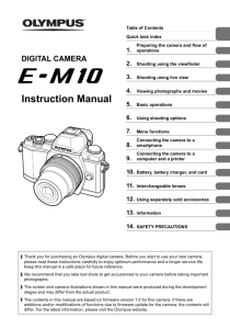 E-M10 Instruction Manual