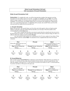 Klein Sexual Orientation Grid and Sell Assessment of Sexual