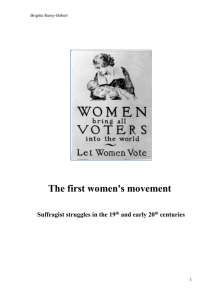 The first women's movement