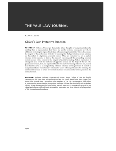 Gideon's Law-Protective Function