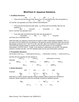 Worksheet - Acid-Base Theories