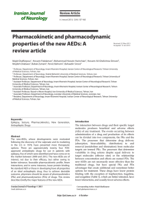 Pharmacokinetic and pharmacodynamic properties of the new AEDs
