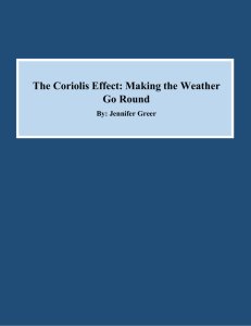 The Coriolis Effect: Making the Weather Go Round