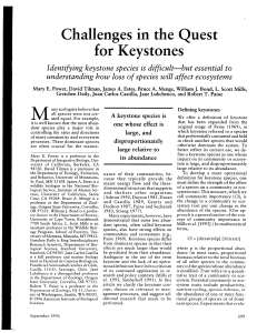 for Keystones - Integrative Biology