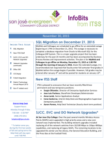InfoBits from ITSS - San José/Evergreen Community College District