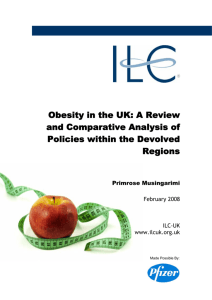 Obesity in the UK: A Review and Comparative Analysis of Policies