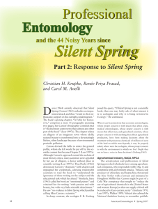 Silent Spring Silent Spring - Entomological Society of America