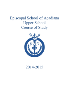 English - Episcopal School of Acadiana