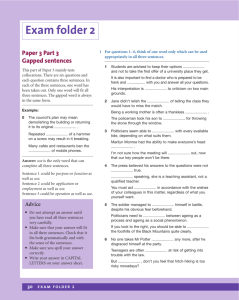 Exam folder 2 - Cambridge University Press