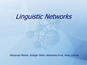 Linguistic Networks