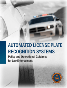 Automated License Plate Recognition (ALPR)