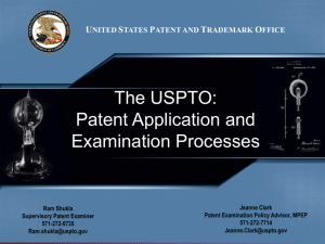 Patent Application and Examination Processes