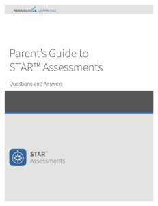 Parent's Guide to STAR™ Assessments
