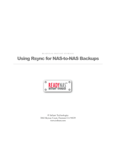 Using Rsync for NAS-to-NAS Backups