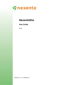 NexentaStor User Guide 3.1.6