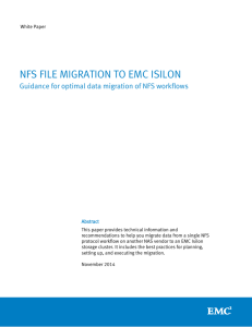 NFS File Migration to EMC Isilon