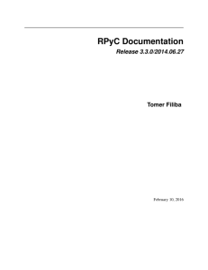 RPyC Documentation