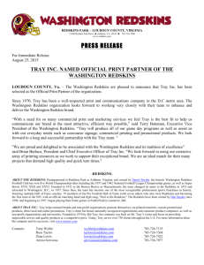 View the Washington Redskins' Press Release