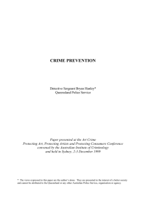 Crime prevention - Australian Institute of Criminology