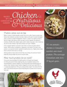 Factsheet 14 - Chicken is Nutritious & Delicious