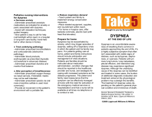 Take 5: Dyspnea - NursingCenter.com