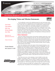 Developing Vision and Mission Statements