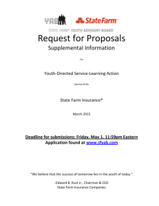 Request for Proposals - State Farm Youth Advisory Board