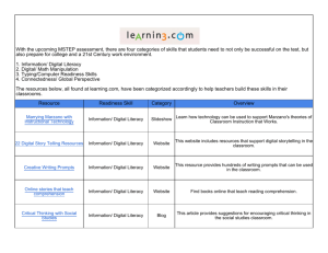 With the upcoming MSTEP assessment, there are four categories of