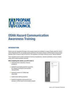 OSHA Hazard Communication Awareness Training
