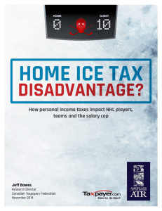 How personal income taxes impact NHL players, teams and the