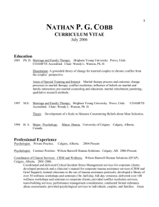 curriculum vitae. - Cobb and Associates Inc