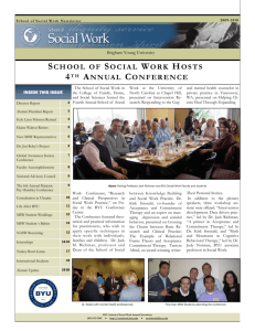 2009 Newsletter - Social Work