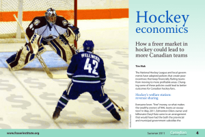 Hockey Economics - Fraser Institute