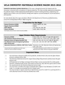 UCLA CHEMISTRY-MATERIALS SCIENCE MAJOR 2015-2016