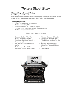 Short Story Writing handouts