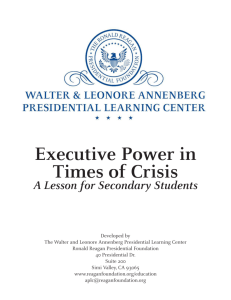 Executive Power in Times of Crisis