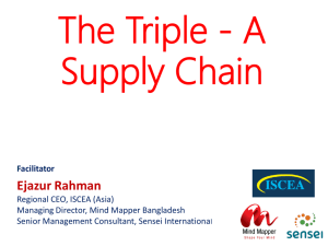 The Triple - A Supply Chain