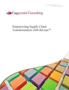 Empowering Supply Chain Transformation with BeLeanTM