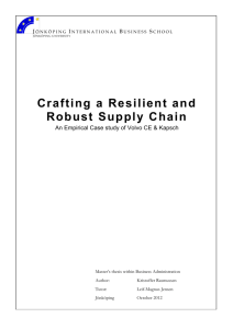 Crafting a Resilient and Robust Supply Chain