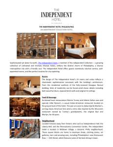 fact sheet - The Independent Hotel