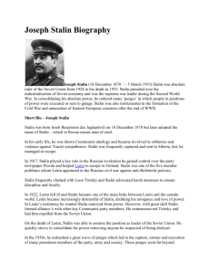Joseph Stalin Biography