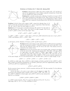 Solutions to Problem Set 7, Math 461, Spring 2010 Problem 1 (2A.2